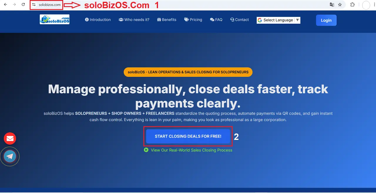 soloBizOS - LEAN OPERATIONS & SALES CLOSING FOR SOLOPRENEURS